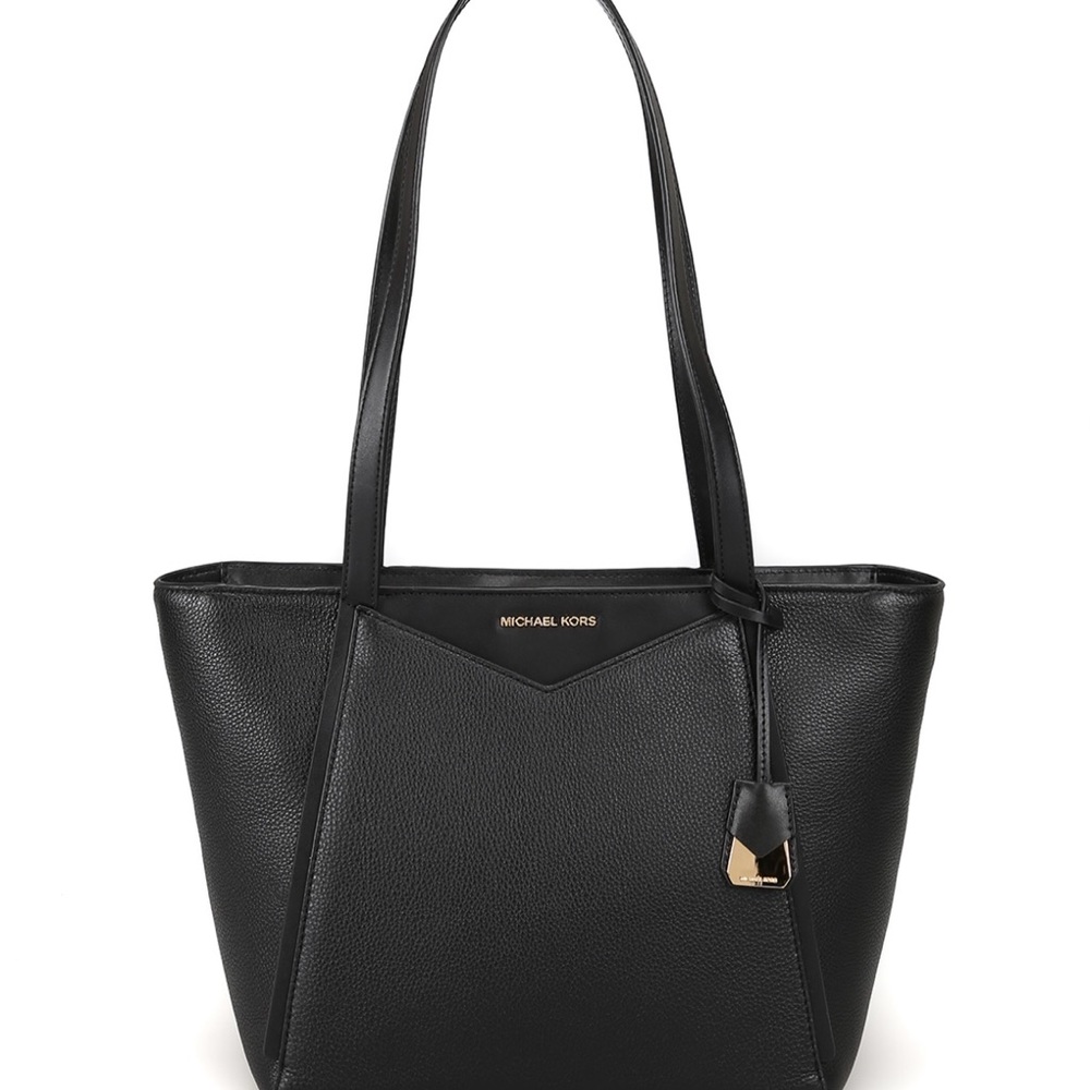 Michael Kors Black pebble leather tote